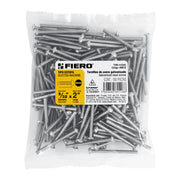 Bolsa con 150 tornillos 5/32' x 2' tipo estufa, FIERO