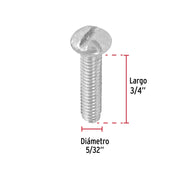 Bolsa con 350 tornillos 5/32' x 3/4' tipo estufa, FIERO