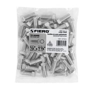 Bolsa con 40 tornillos 1/2' x 1-1/4' tipo máquina, FIERO