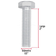 Bolsa con 30 tornillos 1/2' x 2' tipo máquina, FIERO