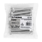 Bolsa con 20 tornillos 1/2' x 3-1/2' tipo máquina, FIERO