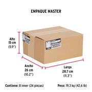 Bolsa con 80 tornillos 1/4' x 1-1/2' tipo máquina, FIERO