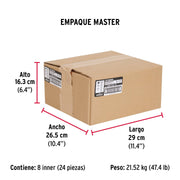 Bolsa con 100 tornillos 1/4' x 1-1/4' tipo máquina, FIERO