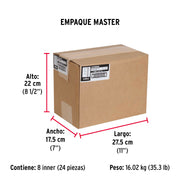 Bolsa con 60 tornillos 1/4' x 1-3/4' tipo máquina, FIERO