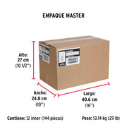 Blíster con 10 tornillos 1/4' x 1' tipo máquina, FIERO