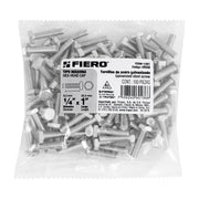 Bolsa con 100 tornillos 1/4' x 1' tipo máquina, FIERO