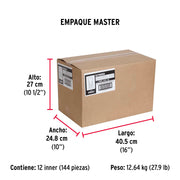 Blíster con 5 tornillos 1/4' x 2-1/2' tipo máquina, FIERO