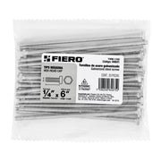 Bolsa con 20 tornillos 1/4' x 6' tipo máquina, FIERO