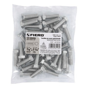 Bolsa con 40 tornillos 3/8' x 1-1/4' tipo máquina, FIERO
