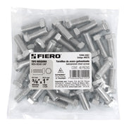 Bolsa con 40 tornillos 3/8' x 1' tipo máquina, FIERO