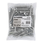 Bolsa con 50 tornillos 3/8' x 2-1/2' tipo máquina, FIERO