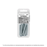 Blíster con 4 tornillos 3/8' x 2' tipo máquina, FIERO