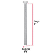 Bolsa con 15 tornillos 3/8' x 5' tipo máquina, FIERO