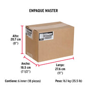 Bolsa con 50 tornillos 5/16' x 1-3/4' tipo máquina, FIERO