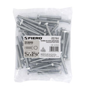 Bolsa con 60 tornillos 5/16' x 2-1/2' tipo máquina, FIERO