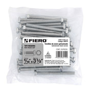 Bolsa con 50 tornillos 5/16' x 3-1/2' tipo máquina, FIERO