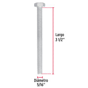 Bolsa con 50 tornillos 5/16' x 3-1/2' tipo máquina, FIERO