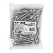 Bolsa con 60 tornillos 5/16' x 3' tipo máquina, FIERO