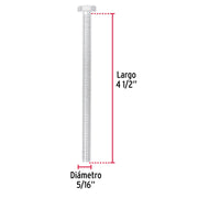 Bolsa con 30 tornillos 5/16' x 4-1/2' tipo máquina, FIERO