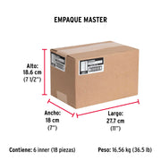 Bolsa con 10 tornillos 5/8' x 1-3/4' tipo máquina, FIERO