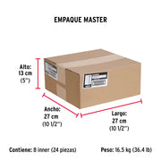 Bolsa con 10 tornillos 5/8' x 1' tipo máquina, FIERO
