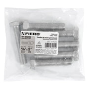 Bolsa con 6 tornillos 5/8' x 3' tipo máquina, FIERO