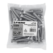 Bolsa con 40 tornillos 7/16' x 2' tipo máquina, FIERO