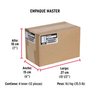 Bolsa con 60 tornillos 7/16' x 3/4' tipo máquina, FIERO