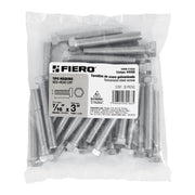 Bolsa con 30 tornillos 7/16' x 3' tipo máquina, FIERO