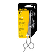 Tijera 7-1/2' estilista, con gancho, acero inoxidable,PRETUL