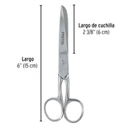 Tijera 6' para costura, de acero inoxidable, PRETUL