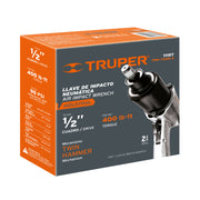 Llave (pistola) de impacto neumática 1/2', ind, TRUPER