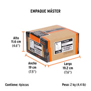 Rectificador neumático 1/4' recto, TRUPER