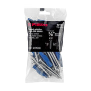 Kit de 20 taquetes 3/8' con pijas #12 y 1 broca 3/8', FIERO