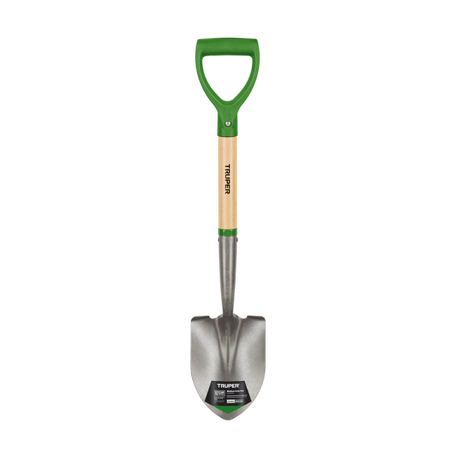 Pala cajuelera redonda, puño 'D' mango de madera, TRUPER