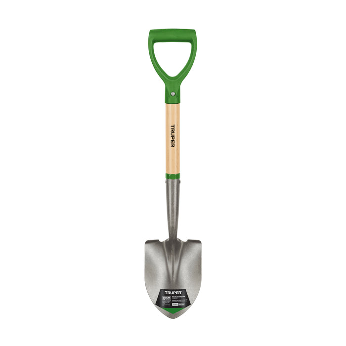Pala cajuelera redonda, puño 'D' mango de madera, TRUPER