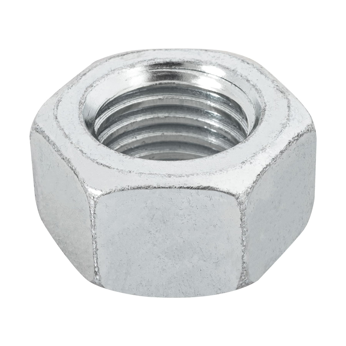 Bolsa con 15 tuercas 3/4' hexagonales de acero galvanizado