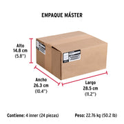 Bolsa con 250 tuercas de seguridad, 1/4' , FIERO