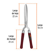 Tijera para poda 56 cm,forjada,mgos de madera, TRUPER EXPERT