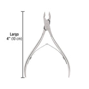 Alicate para manicure 4' cabeza recta, punta mediana, PRETUL