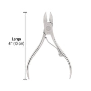 Alicate para pedicure 4', cabeza curva, punta fina, PRETUL