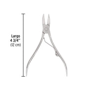 Alicate para pedicure 4-3/4', cabeza curva, extrafina,PRETUL