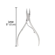 Alicate para pedicure 5' cabeza plana punta extrafina,PRETUL