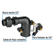 Válvula plástica de llenado para flotador, 1/2', FOSET