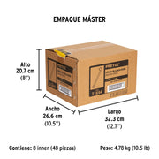 Inflador de cabeza doble, cuerda 1/4' NPT, PRETUL