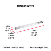 Varilla roscada de 1 m x 1/2', FIERO