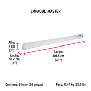 Varilla roscada de 1 m x 1/4', FIERO