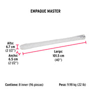 Varilla roscada de 1 m x 3/16', FIERO