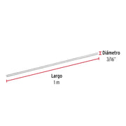 Varilla roscada de 1 m x 3/16', FIERO