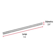 Varilla roscada de 1 m x 3/4', FIERO